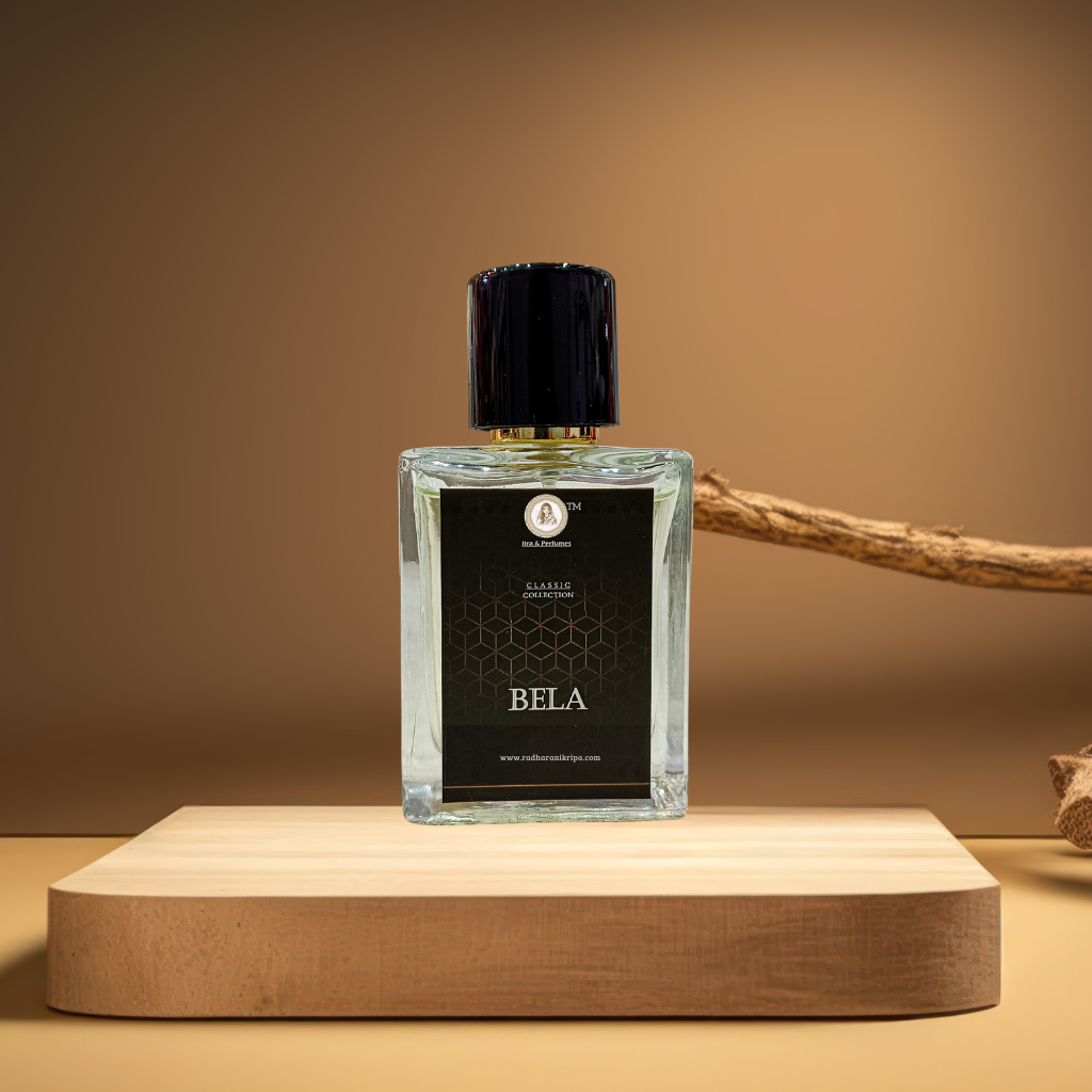 Bela Perfume by Radharanikripa  | Fresh Floral Fragrance Spray | Graceful Jasmine Aroma | 50ml Bottle