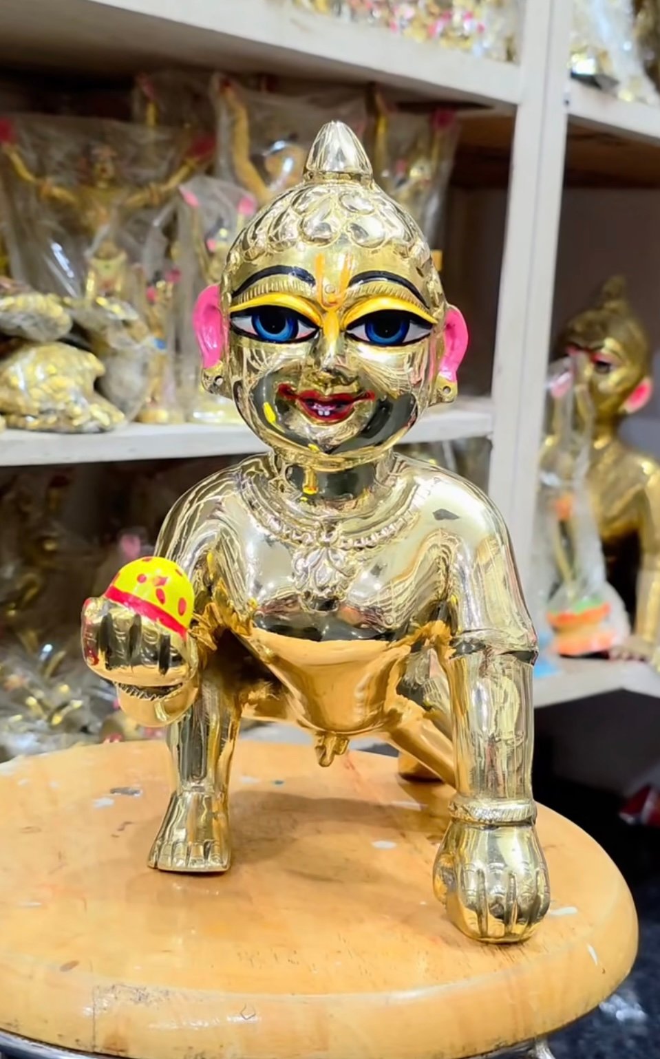 Beautiful Laddugopal 12 Number Blue Eyes By Radharanikripa- All Sizes Available