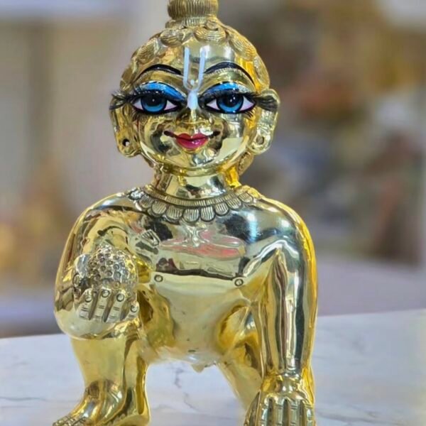 Beautiful Handmade Laddugopal With Permanent Eyelashes By Radharanikripa- All Sizes Available