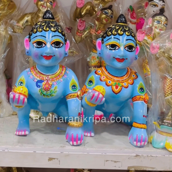 Beautiful Laddugopal Blue Color All Size Available  - by Radharanikripa