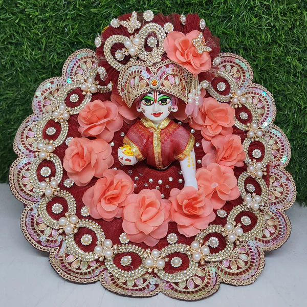 Beautiful Red Heavy dress for laddu gopal ji