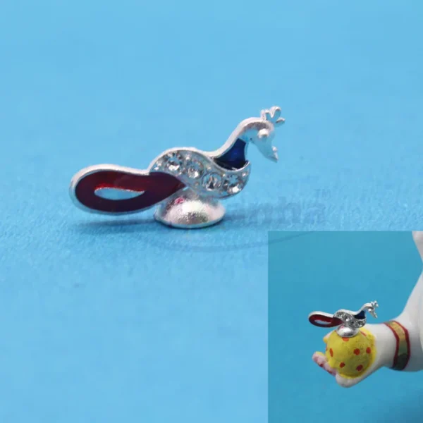 Laddu Gopal peacock Toy – For Placing On Hand