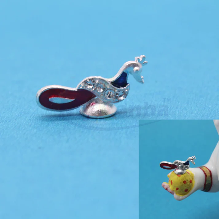 Laddu Gopal peacock Toy – For Placing On Hand