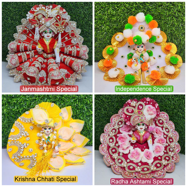 Festive Special Combo Pack of 4 Heavy Dresses