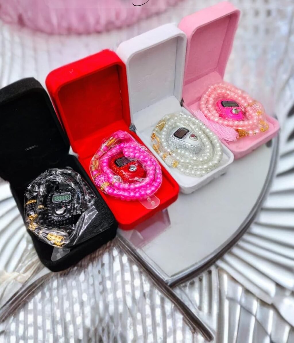 Digital Counter with Prayer Beads in for Gifting Size Color Multi Color (as per Available) Pack of 1
