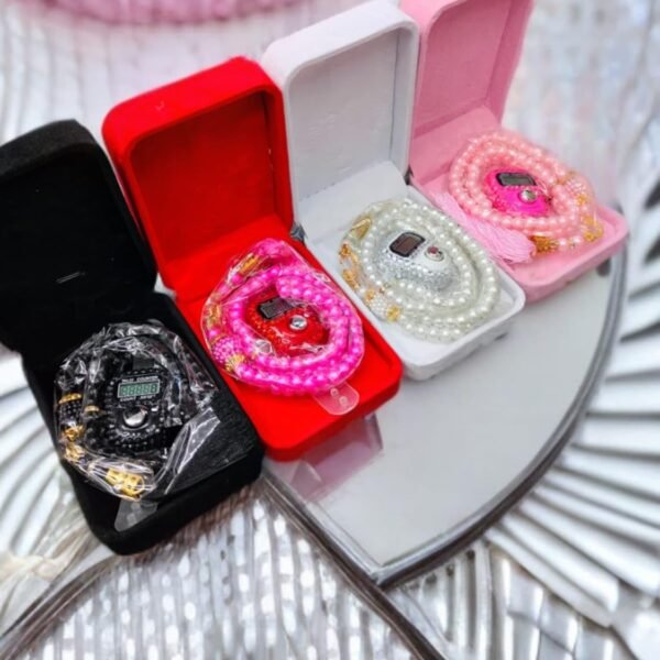 Digital Counter with Prayer Beads in for Gifting Size Color Multi Color (as per Available) Pack of 1