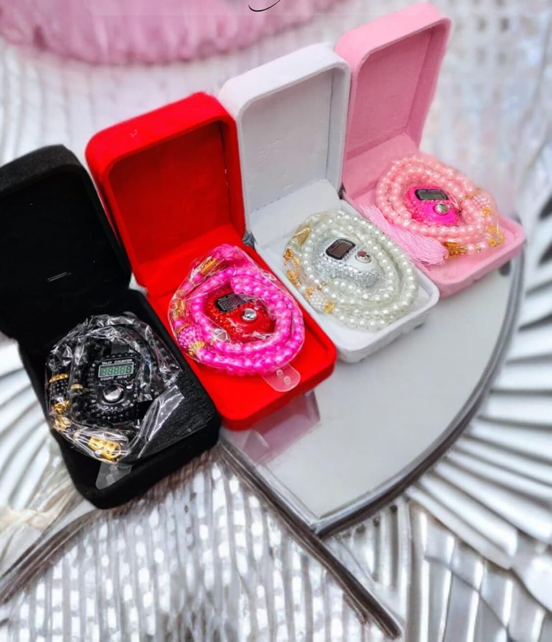 Digital Counter with Prayer Beads in for Gifting Size Color Multi Color (as per Available) Pack of 1