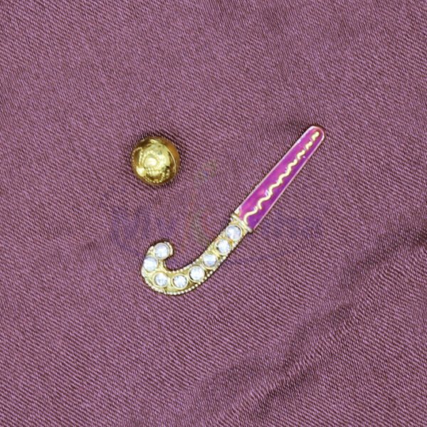 Hockey stick with ball toy for temple decoration (Random Color)