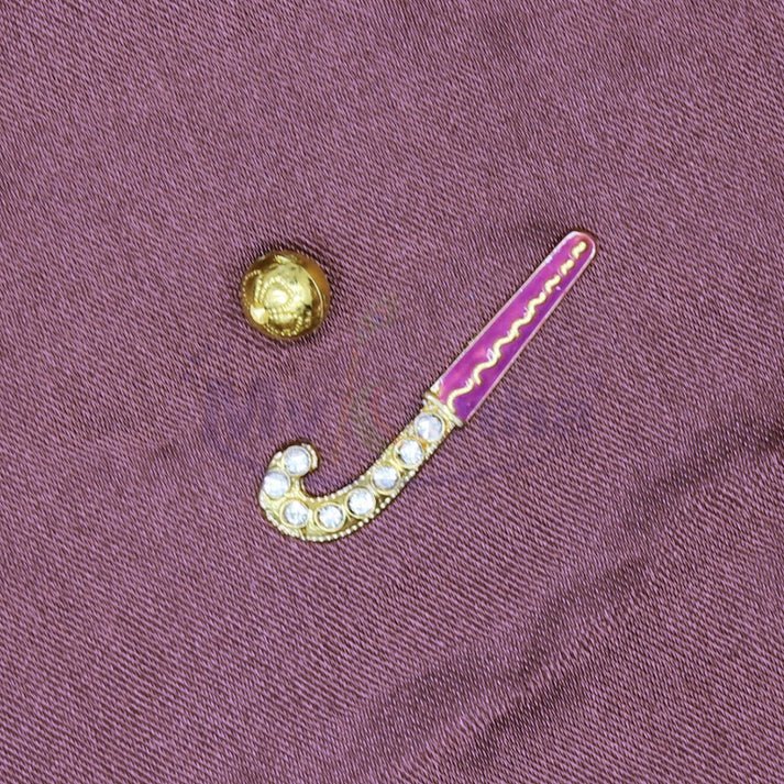 Hockey stick with ball toy for temple decoration (Random Color)