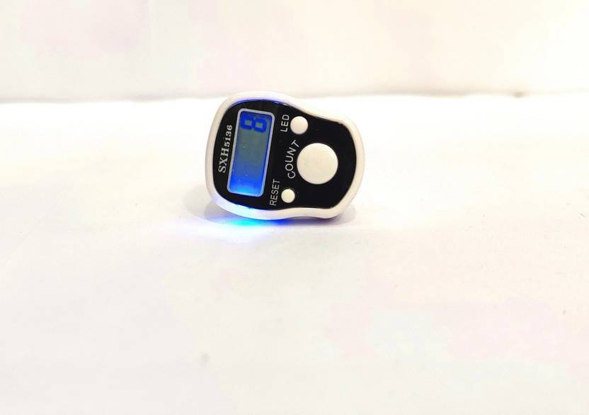 Hari Sharnam Digital Tasbih/LED Tasbeeh Digital Tally Counter (WHITE ) Digital Tally Counter  (White Pack of 1)