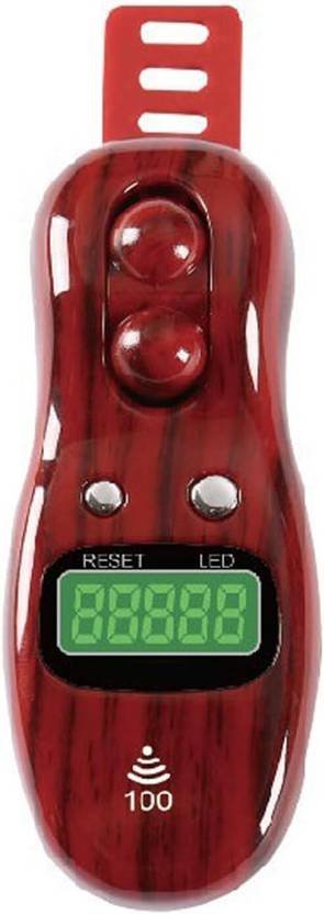 Face Me Finger Digital Counting Machine Mantra Jap Count God Name Digital Tally Counter  (Maroon Pack of 1)