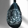 Krishna with flute black japa bag - Image 3