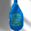 Shree Radha Blue Multi Print Bead Bag - Image 3