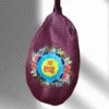 Shree Radha Purple Multi Print Bead Bag - Image 2