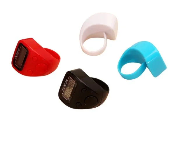Finger LED Tally Counter | Digital Tasbih Counter & Prayer Beads | Mini Row Finger Counter for Naam Jaap