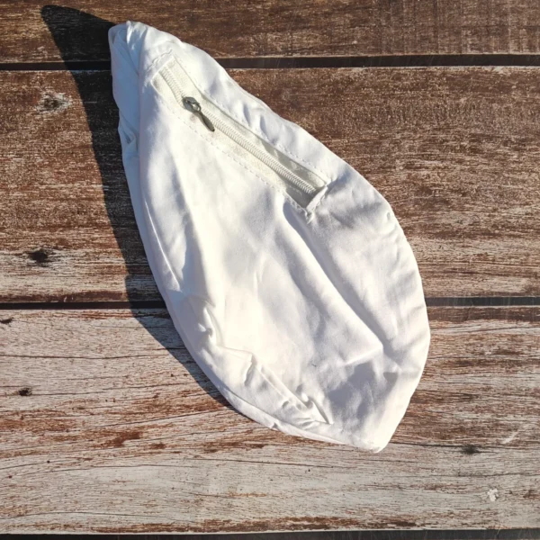 White Cotton Bead Bag