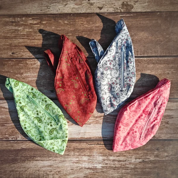 Pure Cotton Floral Style Bead Bag