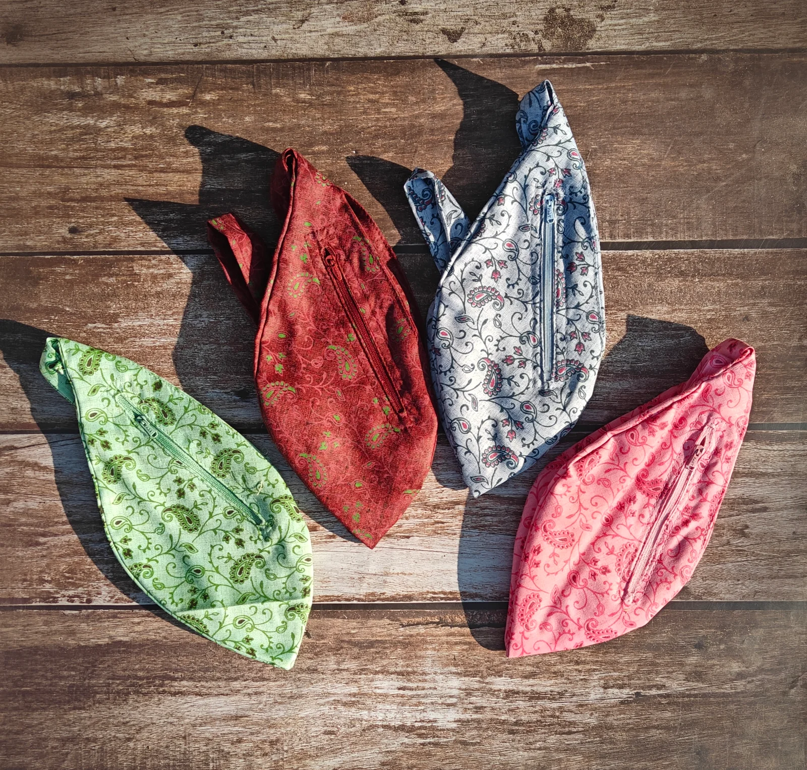 Pure Cotton Floral Style Bead Bag