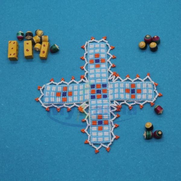 Handmade beads Decorative chausar Board with Gotiyan & Dice